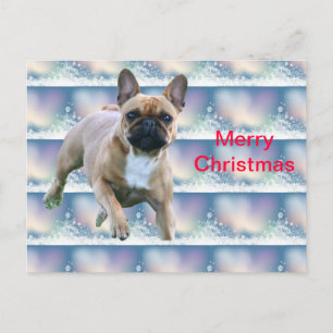 French Bulldog Christmas Gifts Holiday Postcard