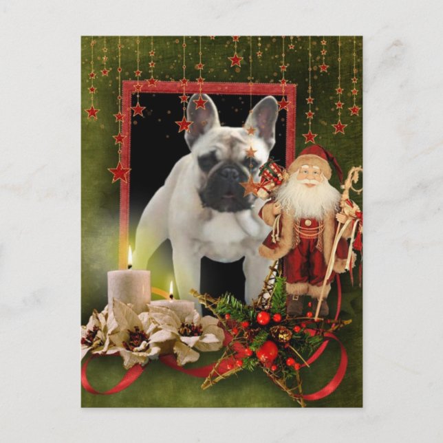 French Bulldog Christmas Gifts Postcard (Front)