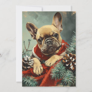 French Bulldog Christmas Holiday Card