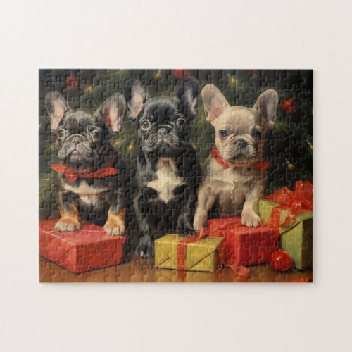 French Bulldog Christmas Jigsaw Puzzle