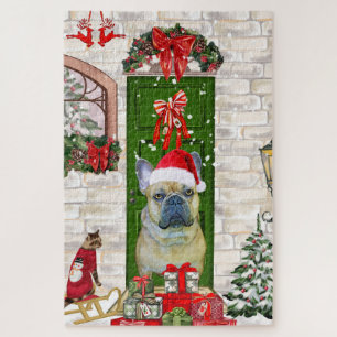 French Bulldog Christmas Jigsaw Puzzle