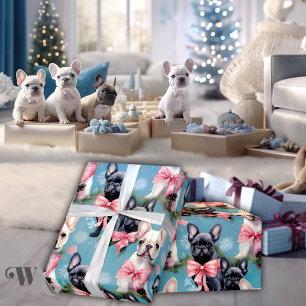 French Bulldog Christmas Joy Wrapping Paper