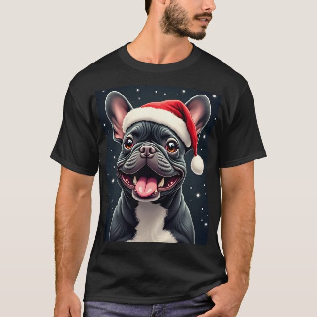 French Bulldog Christmas Long Sleeve T-Shirt (Front)