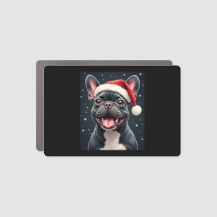 French Bulldog Christmas Long Sleeve T-Shirt Car Magnet