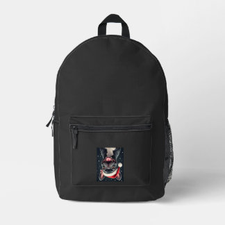 French Bulldog Christmas Long Sleeve T-Shirt Printed Backpack
