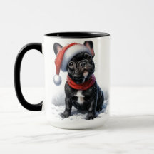 French Bulldog Christmas Mug Cup