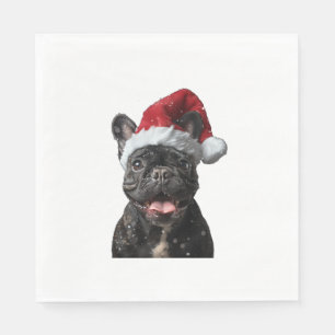 French Bulldog Christmas Napkins