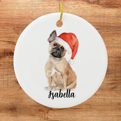 French Bulldog Christmas Ornament