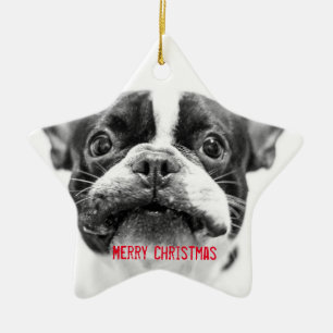 French Bulldog Christmas Ornament Star Custom
