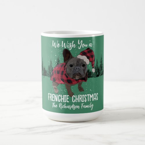 French Bulldog Christmas Personalized Dog Frenchie Coffee Mug