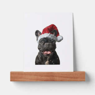 French Bulldog Christmas Picture Ledge