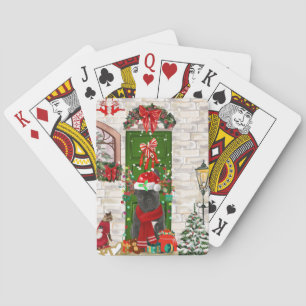 French Bulldog Christmas Poker Cards