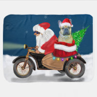 French Bulldog Christmas Santa Claus