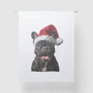 French Bulldog Christmas  Sheer Curtains
