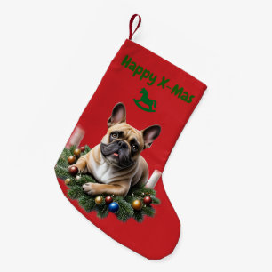 French Bulldog Christmas Small Christmas Stocking