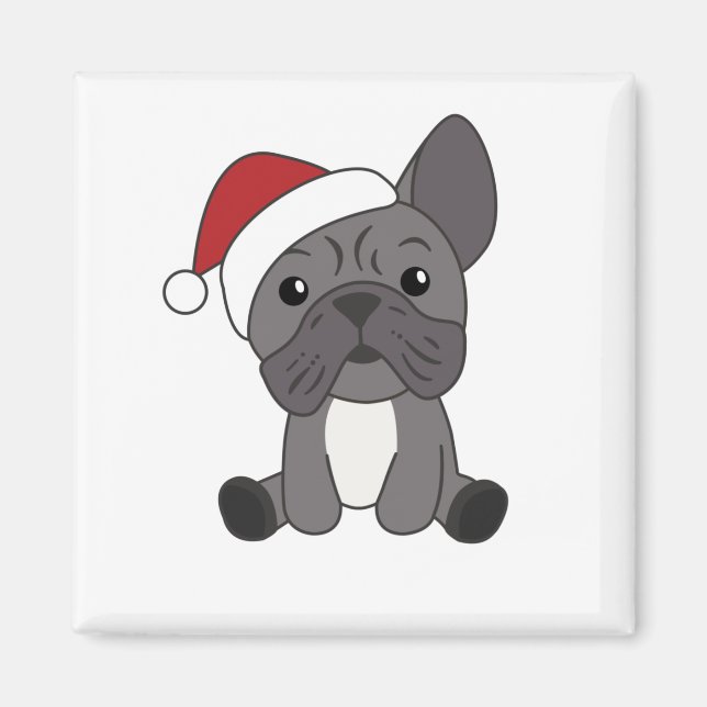 French Bulldog Christmas Snow Winter Animals Magnet (Front)
