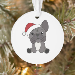 French Bulldog Christmas Snow Winter Animals Ornament
