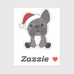French Bulldog Christmas Snow Winter Animals Sticker