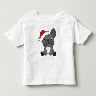 French Bulldog Christmas Snow Winter Animals Toddler T-shirt