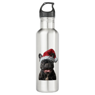 French Bulldog Christmas  Stainless Steel Water Bottle
