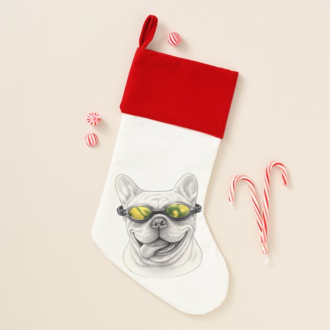 French Bulldog Christmas Stocking (Front)