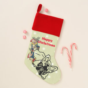 French Bulldog Christmas stocking