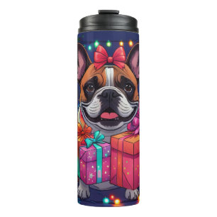 French Bulldog Christmas Thermal Tumbler
