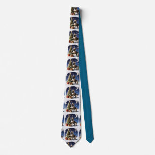 French Bulldog Christmas Tree Bulldog Neck Tie