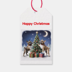 French Bulldog Christmas Tree Christmas Gift Tags