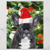 French Bulldog Christmas Tree Ornaments Snowman (Front)