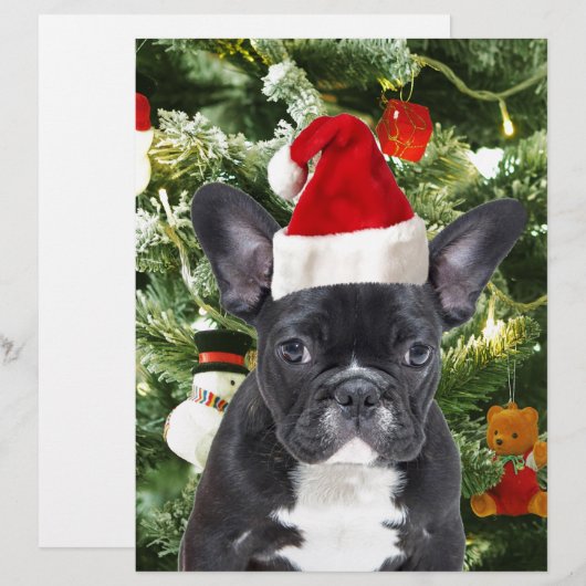 French Bulldog Christmas Tree Ornaments Snowman (Front/Back)