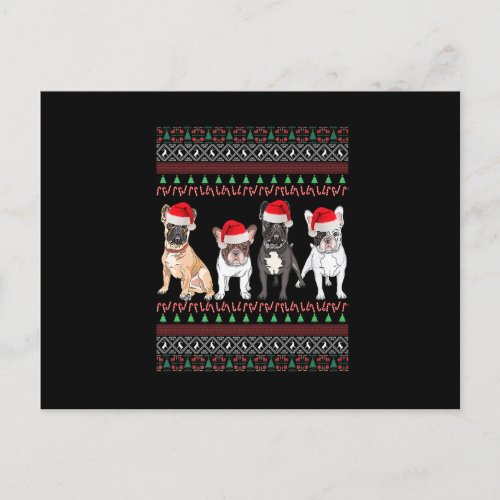 French Bulldog Christmas Ugly Frenchie Mom Xmas Pr Postcard