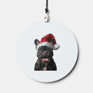 French Bulldog Christmas Wind Chime