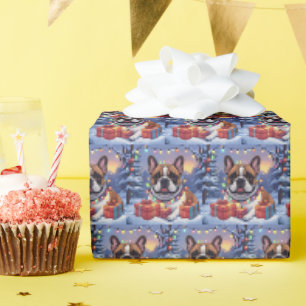 French Bulldog Christmas Wrapping Paper