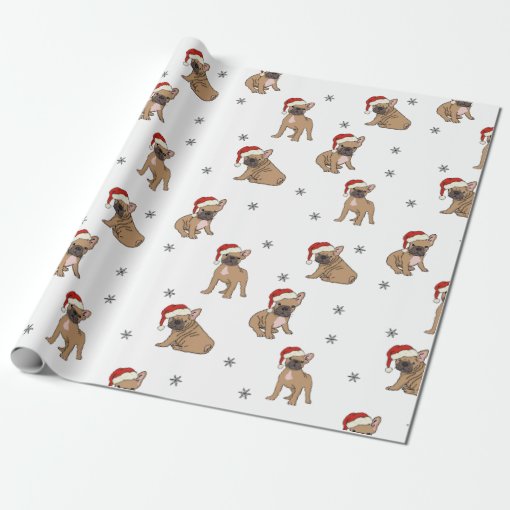 French Bulldog Christmas Wrapping Paper 