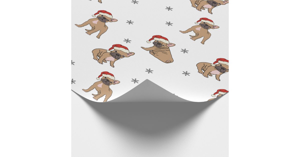 French Bulldog Christmas Wrapping Paper 