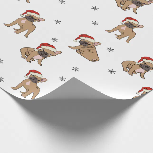 French Bulldog Christmas Wrapping Paper 