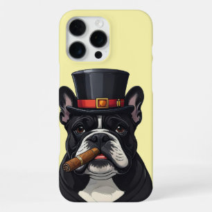 French Bulldog Cigar iPhone 16 Pro Max Case