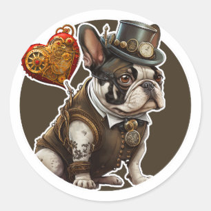 French Bulldog Classic Round Sticker