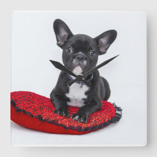 French bulldog clock