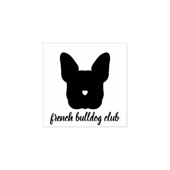 French Bulldog Club Rubber Stamp (Imprint)