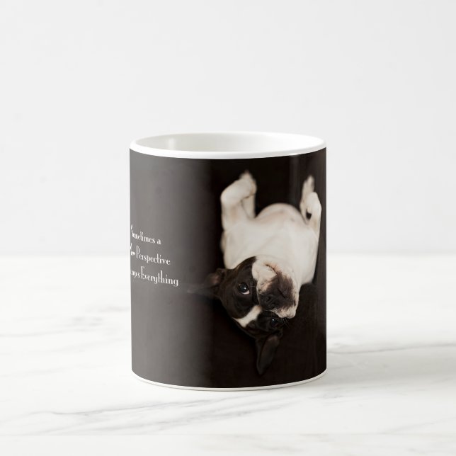 French Bulldog Coffee Mug: New Perspective Mug (Center)