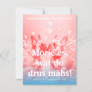 French Bulldog Cologne Save the Date  Magnetic Invitation