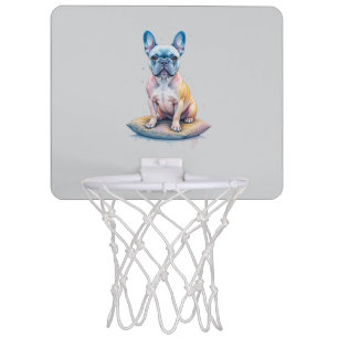 French Bulldog Colorful and Artistic Mini Basketball Hoop