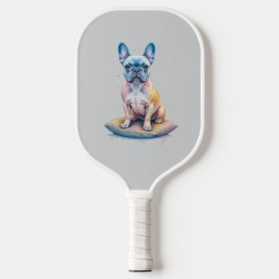 French Bulldog Colorful and Artistic Pickleball Paddle