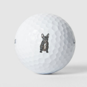 french bulldog colour golf balls