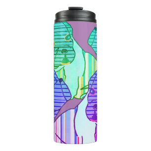 French Bulldog Comic Thermal Tumbler