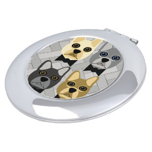 French Bulldog Compact Mirror