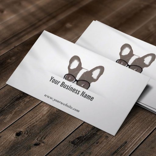 Customizable French Bulldog Consulting Detective Business Card