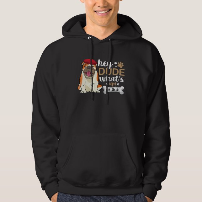 French Bulldog  Cool a Dude Graphics Plus Size Hoodie (Front)